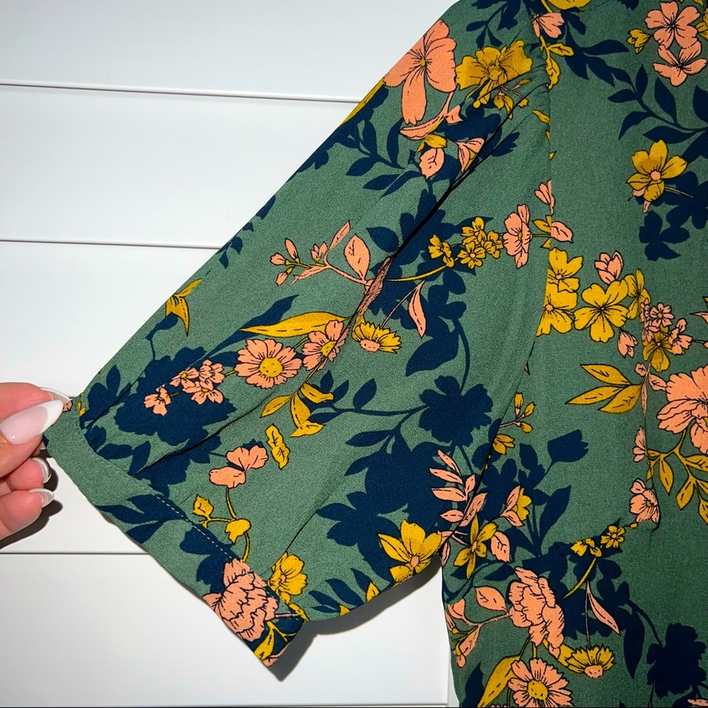 Floral Midi Wrap dress